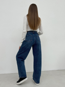 Широкі джинси ISSA Plus модель WN20-647_синий Широкі джинси ISSA Plus модель WN20-647_синий Фото