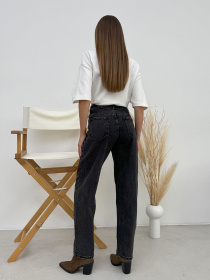 Джинси мом ISSA Plus Модель WN20-648_серый Фото