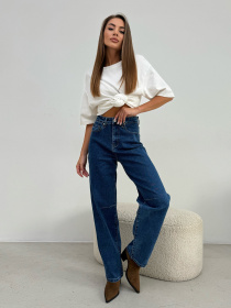 Прямые джинсы ISSA Plus модель WN20-649_синий Фото