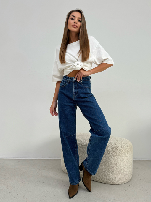 Прямые джинсы ISSA Plus модель WN20-649_синий Фото