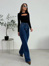 Прямі джинси ISSA Plus модель WN20-650_синий Фото