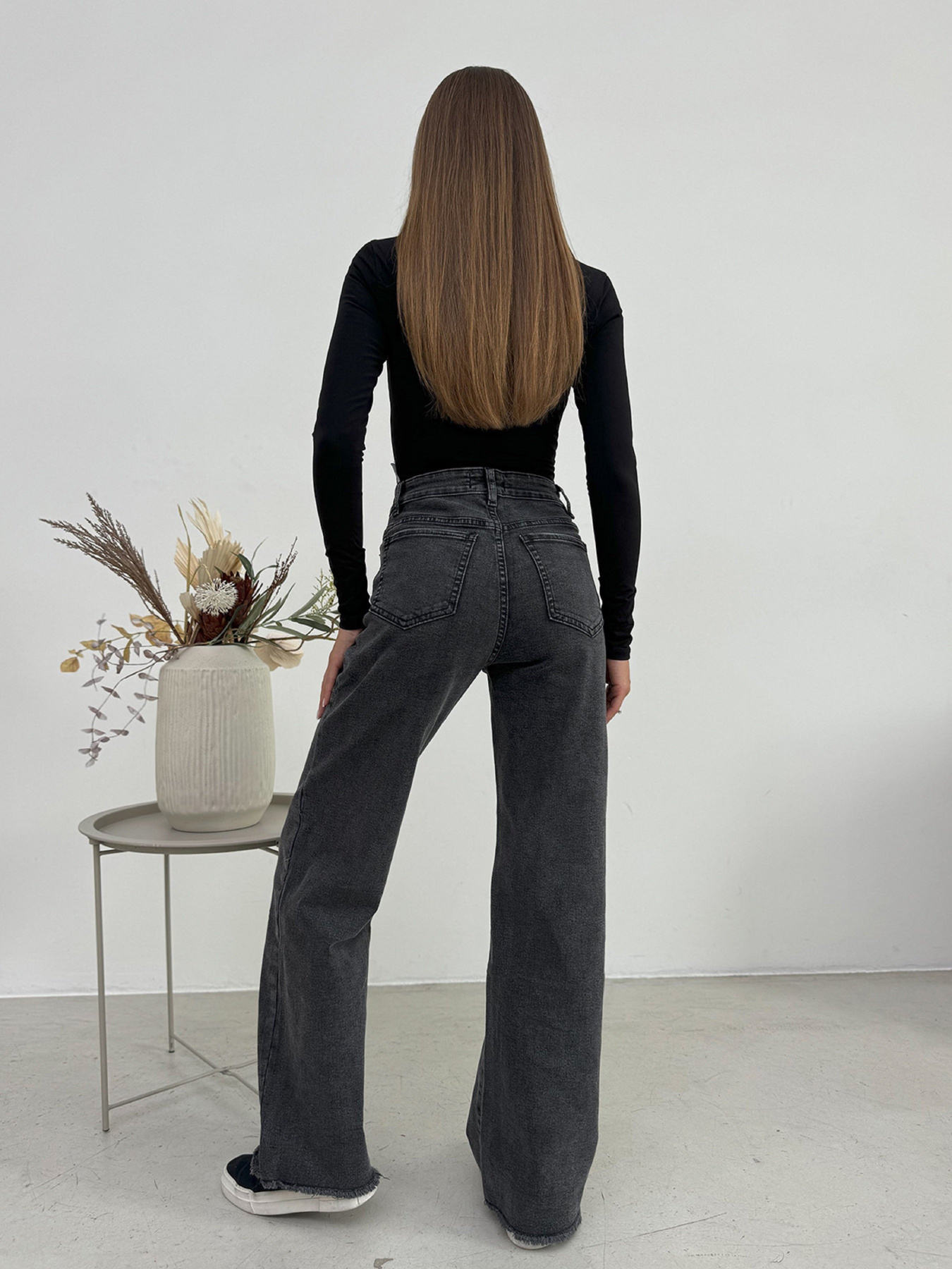 Джинси кльош ISSA Plus модель WN20-651_серый Фото