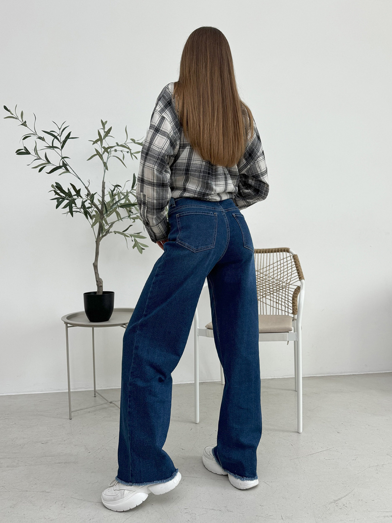 Широкі джинси ISSA Plus модель WN20-651_синий Фото