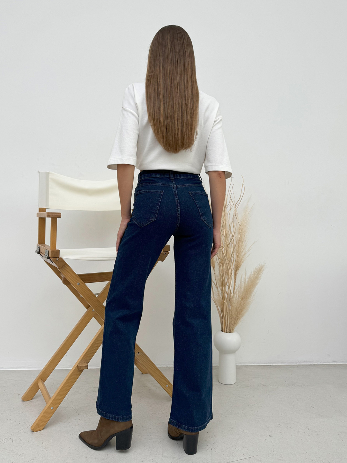 Прямі джинси ISSA Plus модель WN20-645_синий Прямі джинси ISSA Plus модель WN20-645_синий Фото