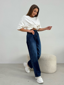 Прямые джинсы ISSA Plus модель WN20-653_синий Фото