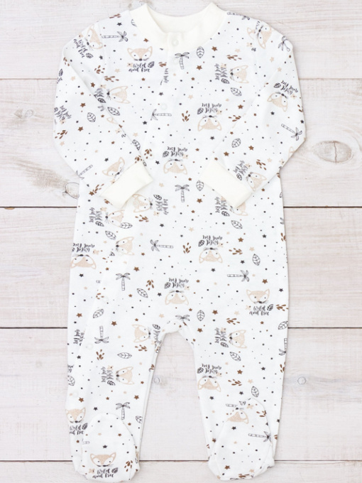 Нательный комбинезон Носи своє модель 5032-024-5-lisichki-molochnij Фото