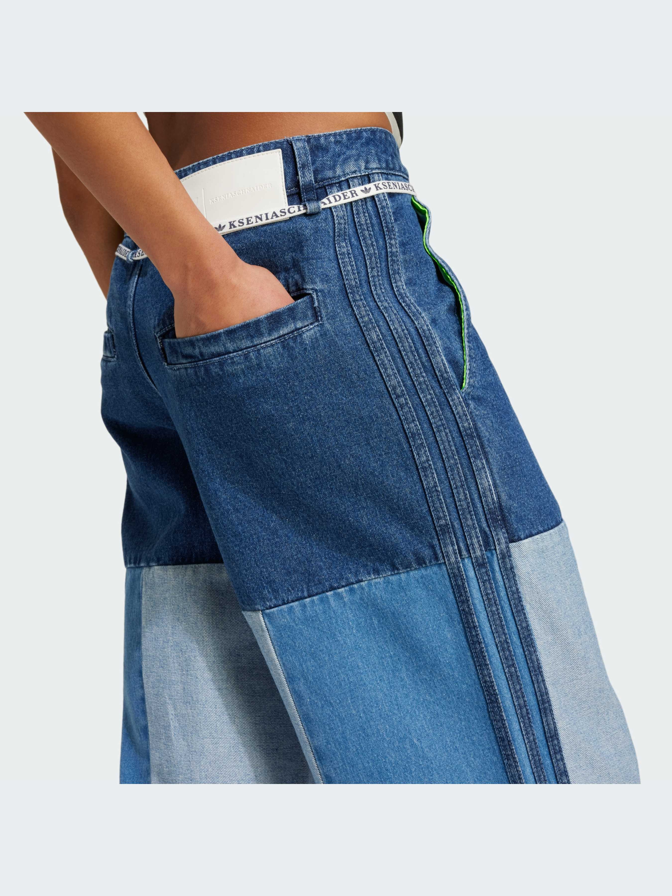 Широкие джинсы Adidas KSENIASCHNAIDER модель IW5663 Фото