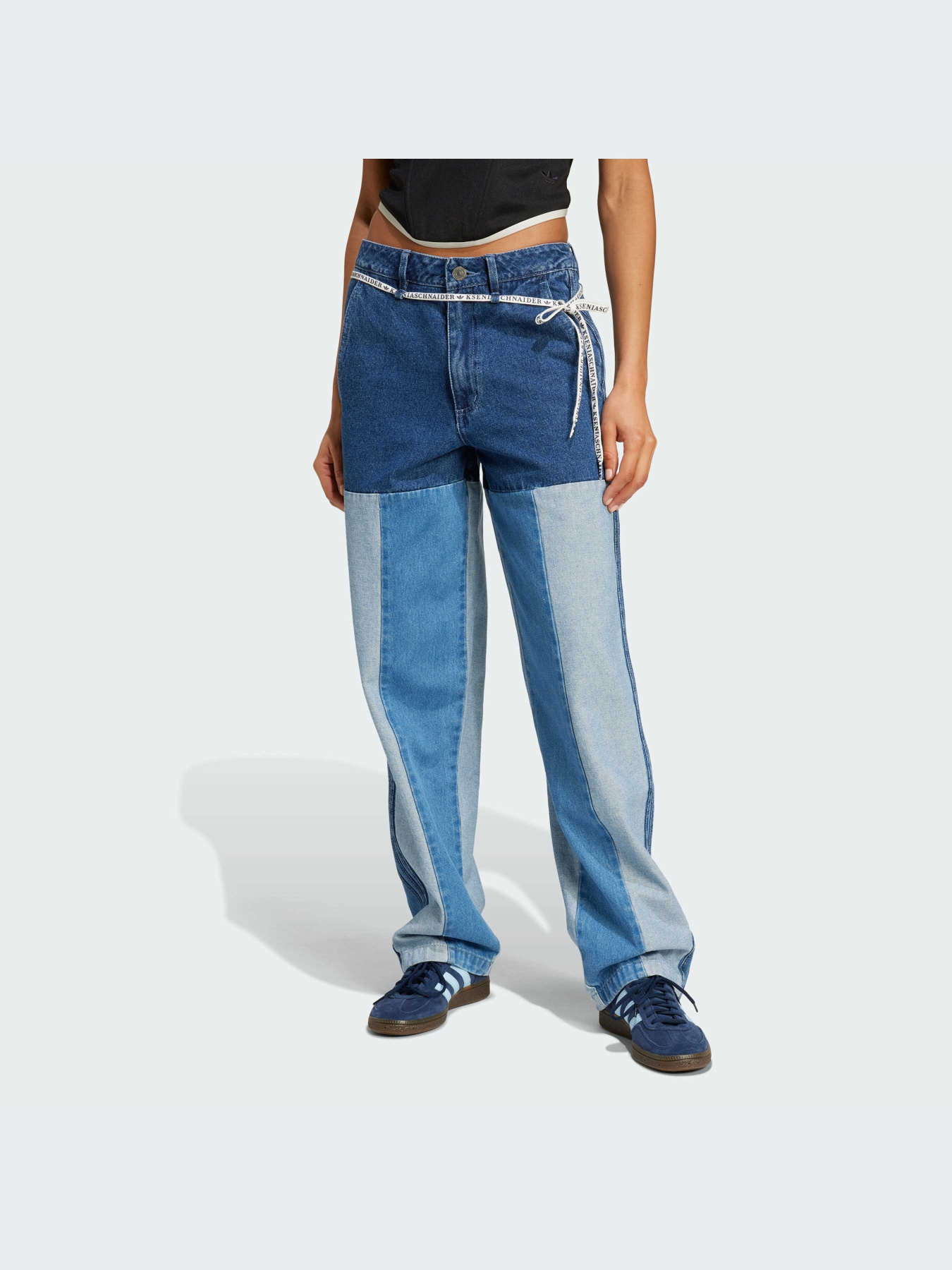 Широкие джинсы Adidas KSENIASCHNAIDER модель IW5663 Фото