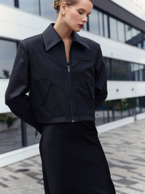 Шкіряна куртка Gepur модель 46887 Фото