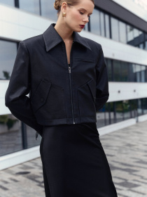 Куртка кожаная Gepur модель 46887 Куртка кожаная Gepur модель 46887 Фото