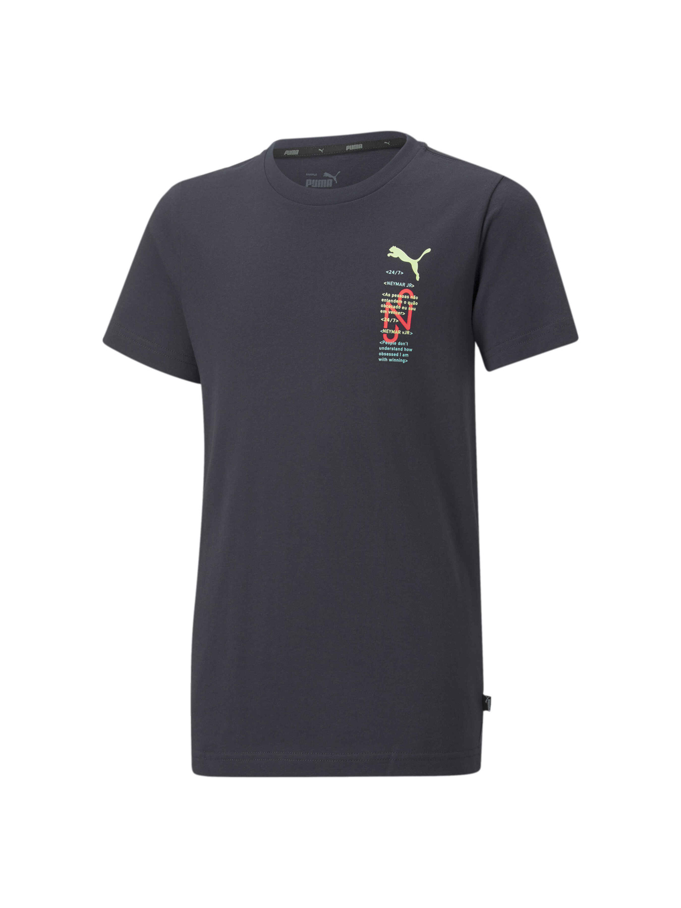 Футболка PUMA Neymar Jr 24/7 Graphictee Jr модель 605775 Фото
