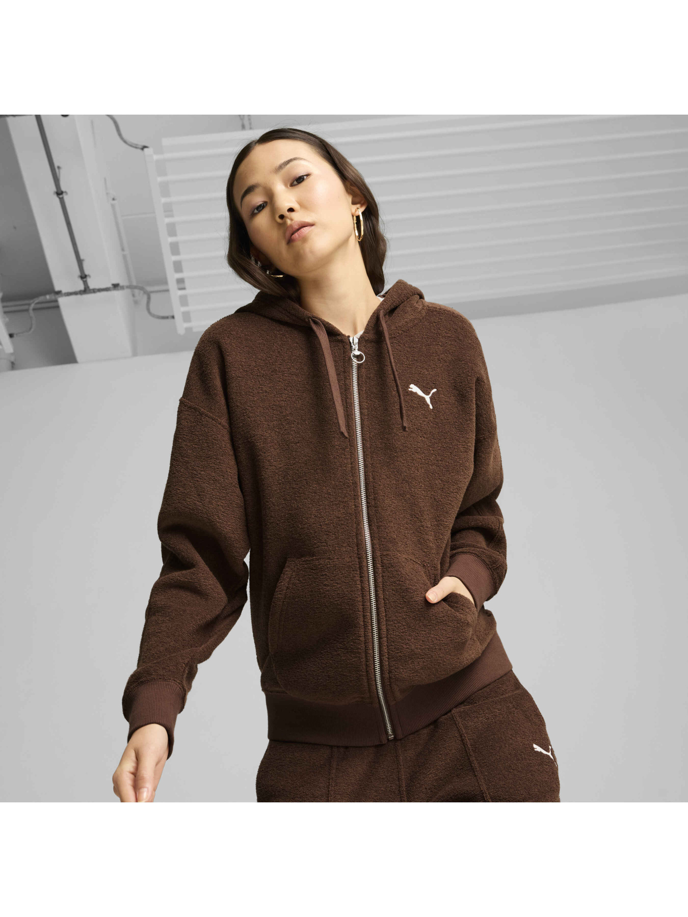Кофта спортивна PUMA Her Full-zip Hoodie модель 681636 Фото