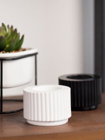 Подсвечник круглый белый MBM MY HOME модель SK-37 WHITE Фото