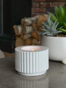 Свічник круглий білий MBM MY HOME Модель SK-37 WHITE Фото