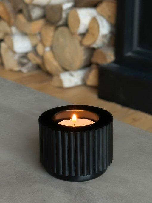 Подсвечник круглый черный MBM MY HOME модель SK-37 BLACK Фото