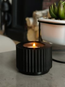 Свічник круглий чорний MBM HOME модель SK-37 BLACK Фото