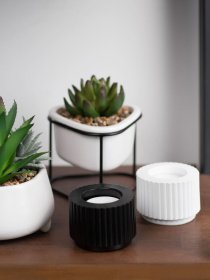 Свічник круглий чорний MBM HOME модель SK-37 BLACK Фото