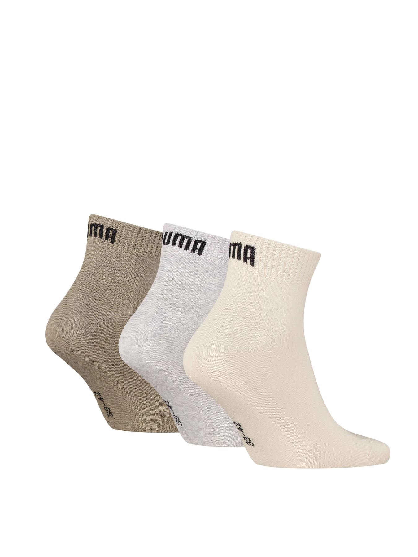 Набор носков PUMA Unisex Quarter Plain 3p модель 938589 Набор носков PUMA Unisex Quarter Plain 3p модель 938589 Фото