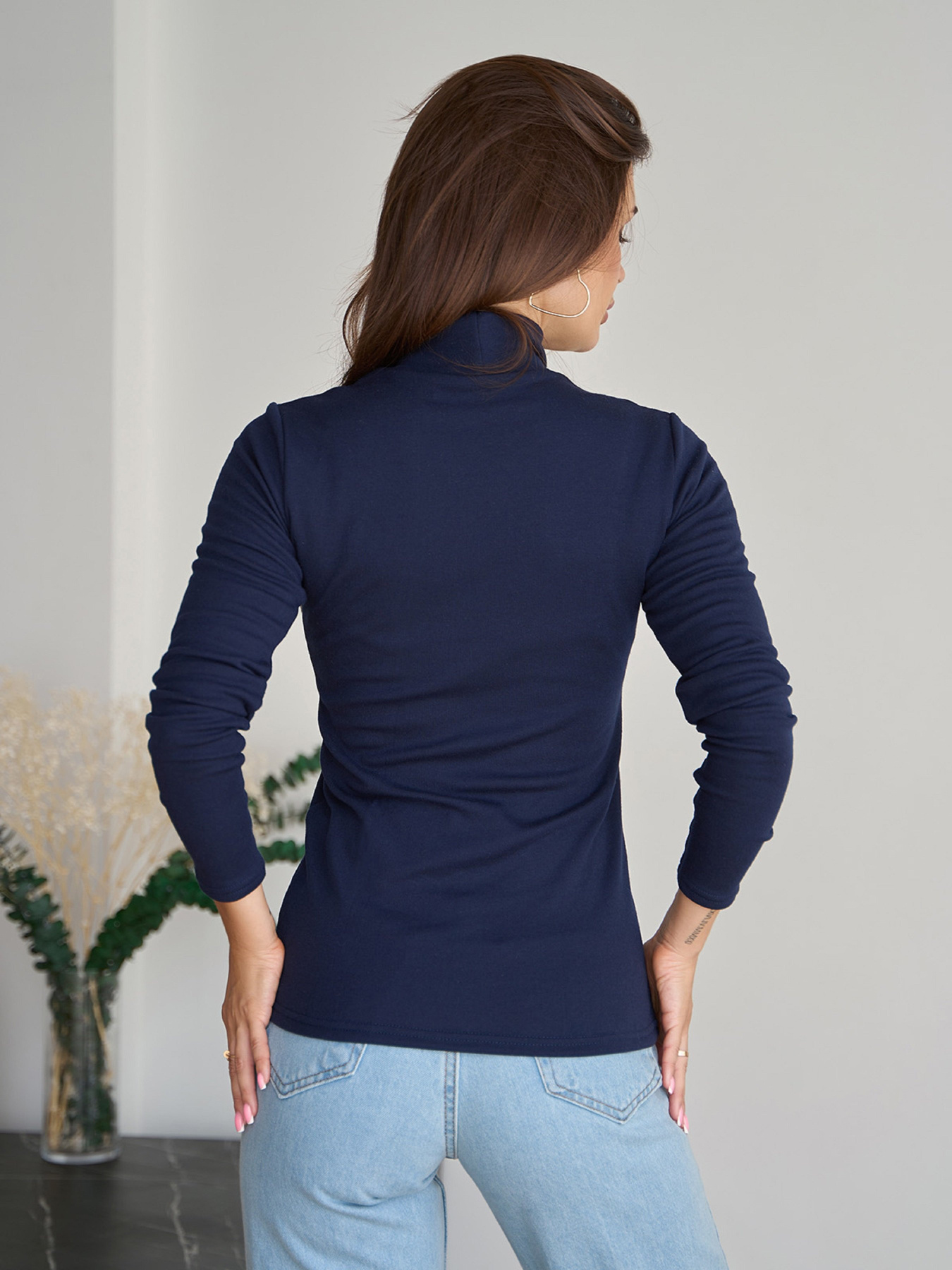 Водолазка ISSA Plus модель 9515_темно_синий Фото