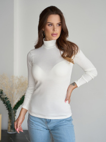 Водолазка ISSA Plus модель 9515_белый Водолазка ISSA Plus модель 9515_белый Фото