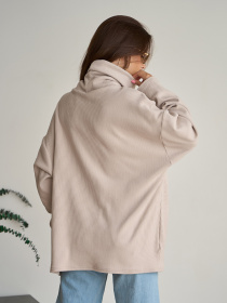 Свитер ISSA Plus модель 13621_бежевый Фото