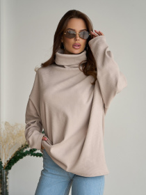 Свитер ISSA Plus модель 13621_бежевый Фото