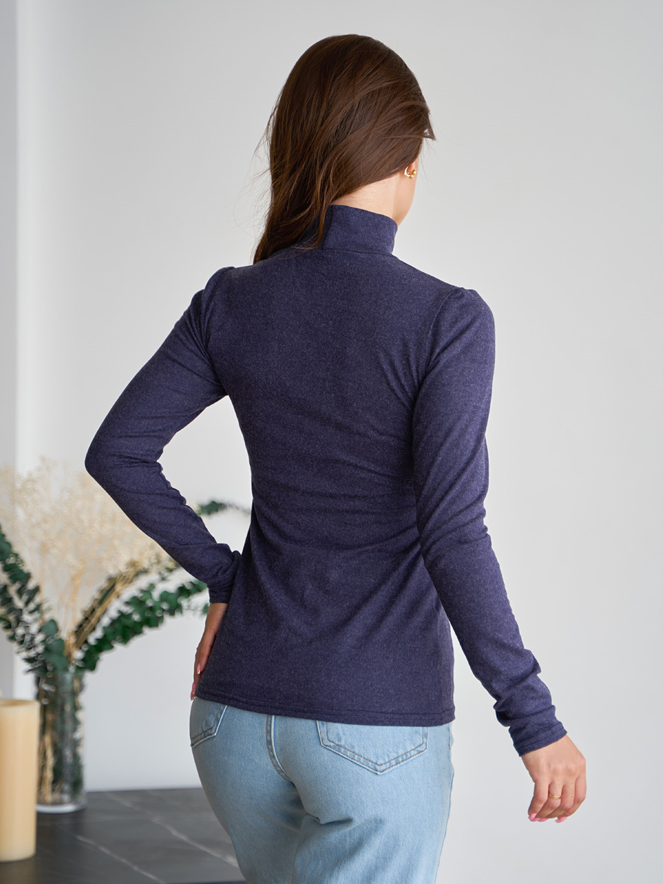 Водолазка ISSA Plus модель 2431_темно_синий Фото