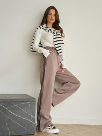 Брюки палаццо ISSA Plus модель 14231_коричневый Фото