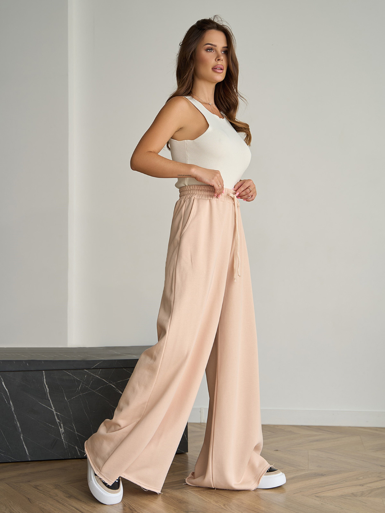 Палаццо ISSA Plus модель 14821_бежевый Фото