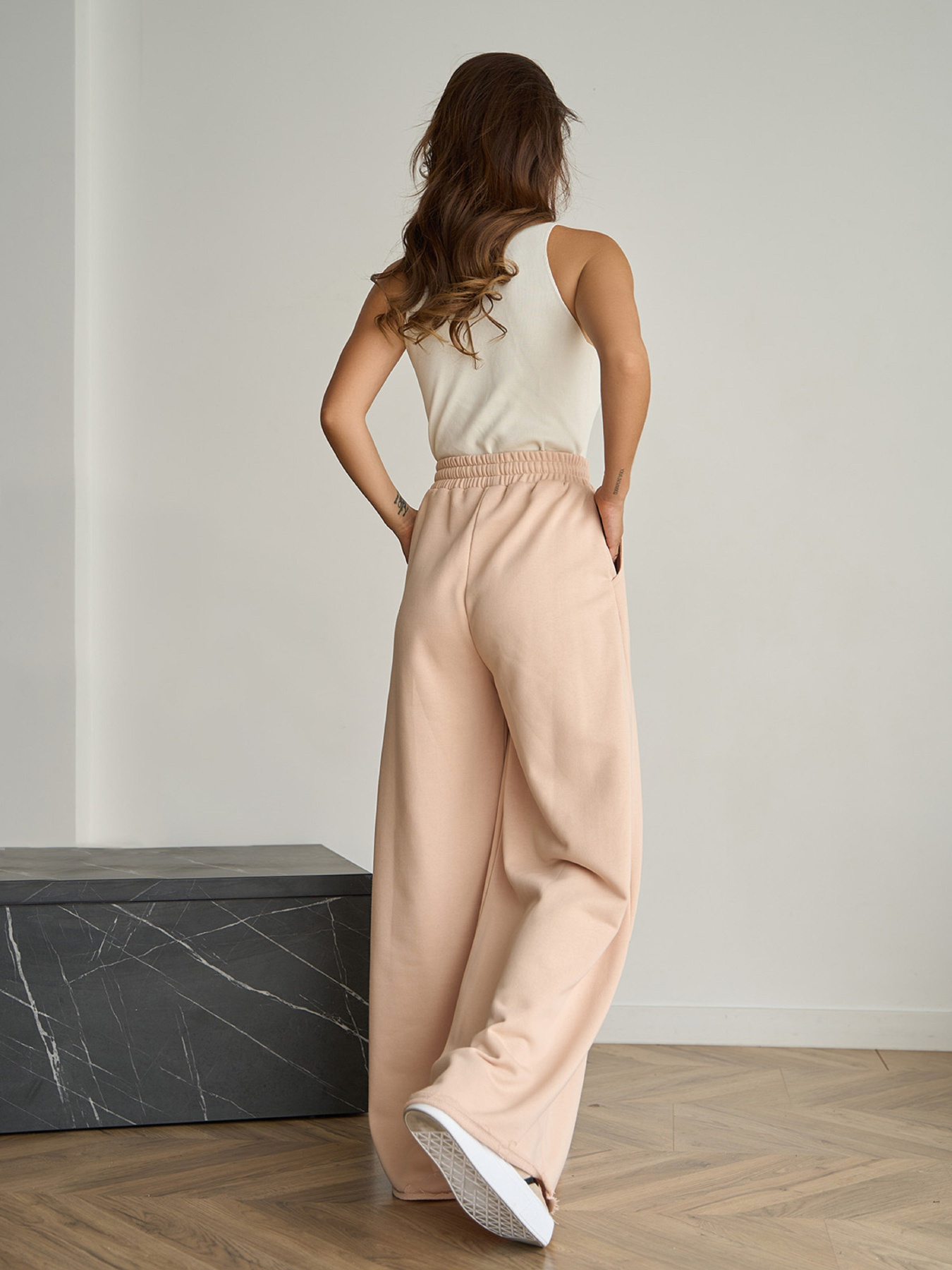 Палаццо ISSA Plus модель 14821_бежевый Фото