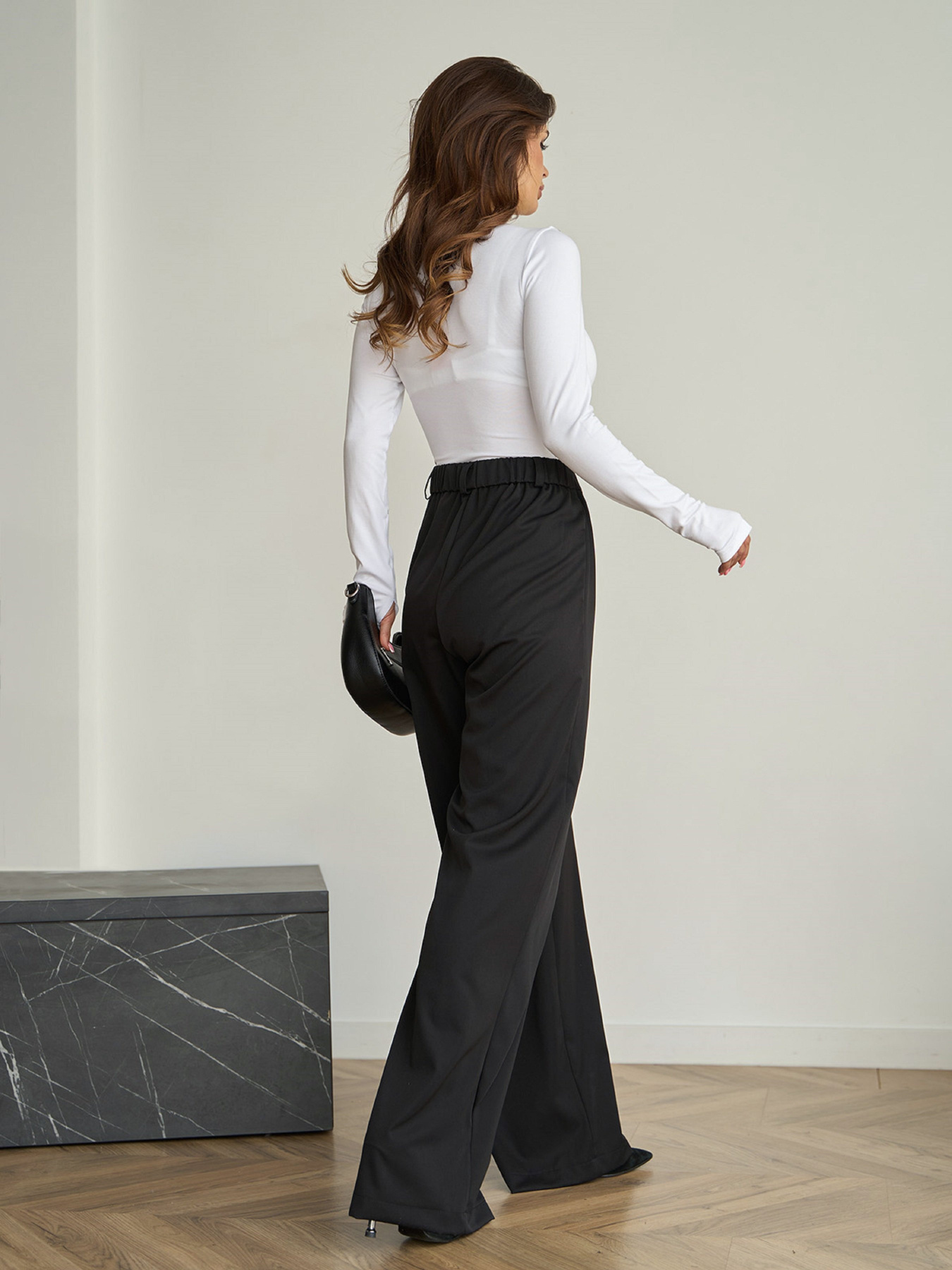 Брюки классические ISSA Plus модель 14835_черный Фото