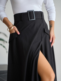 Спідниця максі ISSA Plus модель 14837_черный Фото