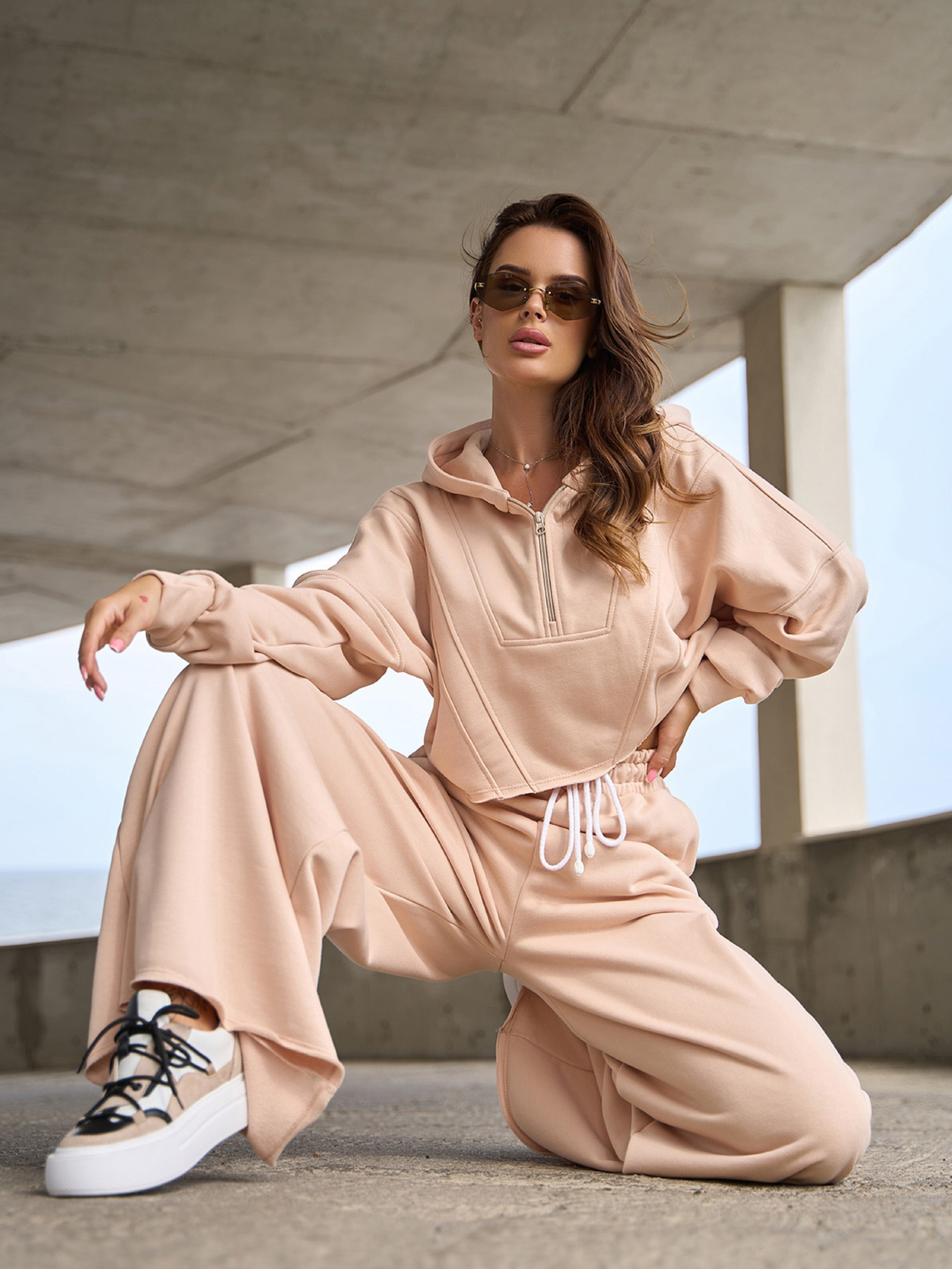 Костюм ISSA Plus модель 14839_бежевый Фото