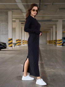 Сукня максі ISSA Plus модель 14840_черный Фото