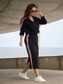 Костюм ISSA Plus модель 14841_черный Фото