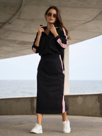 Повсякденний костюм ISSA Plus модель 14841_черный Фото