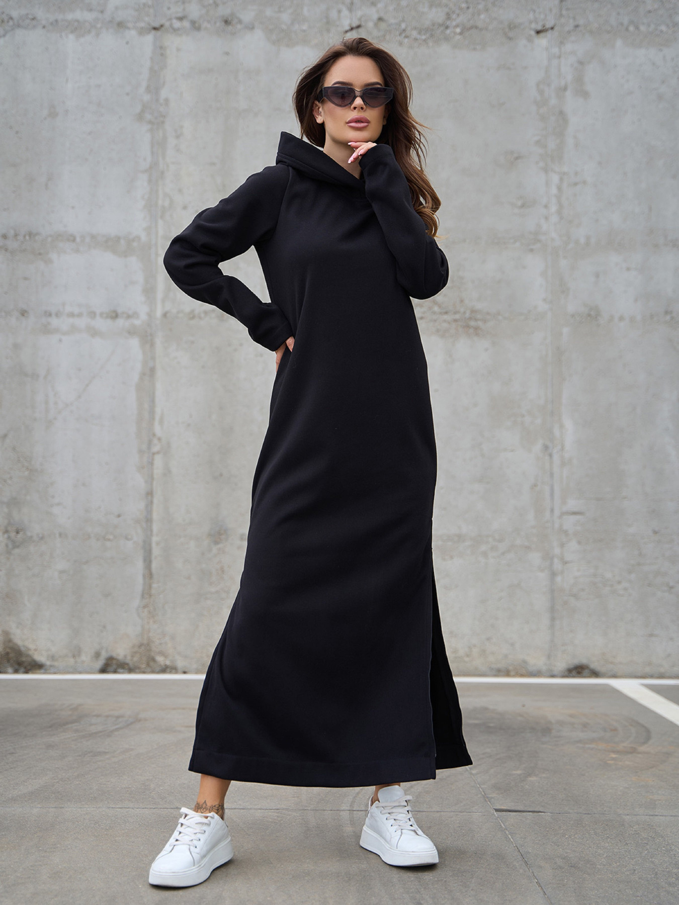 Платье макси ISSA Plus модель 14842_черный Фото