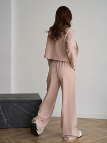 Деловой костюм ISSA Plus модель 14843_бежевый Фото