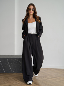 Діловий костюм ISSA Plus модель 14843_черный Фото