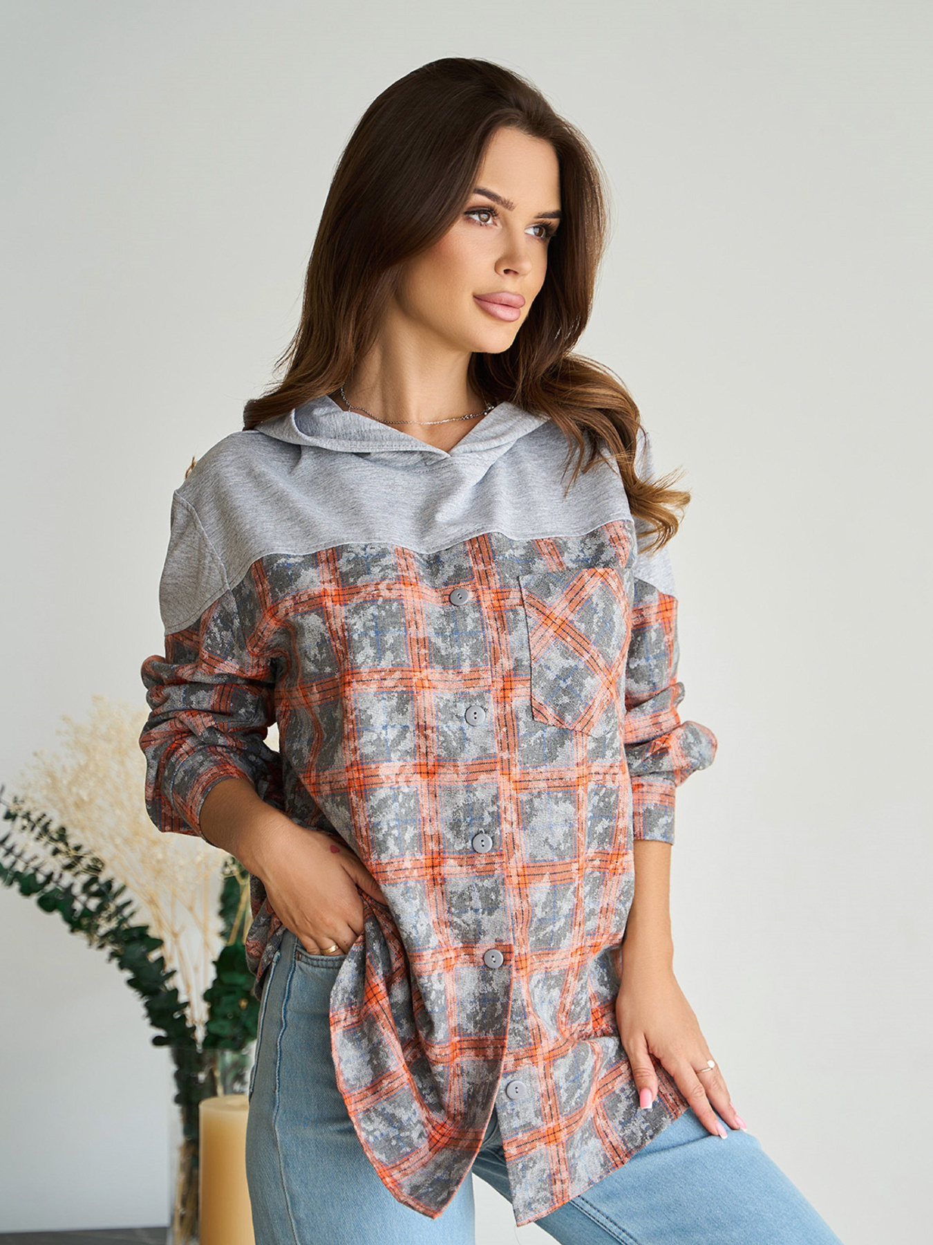 Сорочка ISSA Plus модель 14844_мультиколор Фото