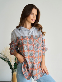 Сорочка ISSA Plus модель 14844_мультиколор Фото