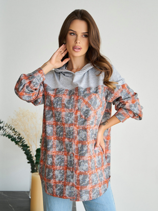 Сорочка ISSA Plus модель 14844_мультиколор Фото