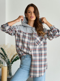 Рубашка повседневная ISSA Plus модель 14845_мультиколор Рубашка повседневная ISSA Plus модель 14845_мультиколор Фото