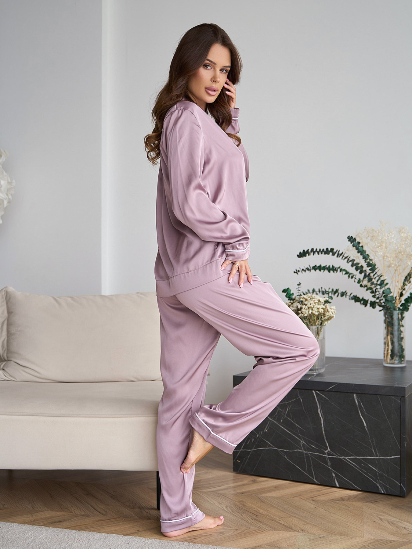 Пижама ISSA Plus модель 14846_бежевый Фото