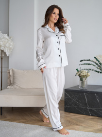 Пижама ISSA Plus модель 14846_молочный Фото