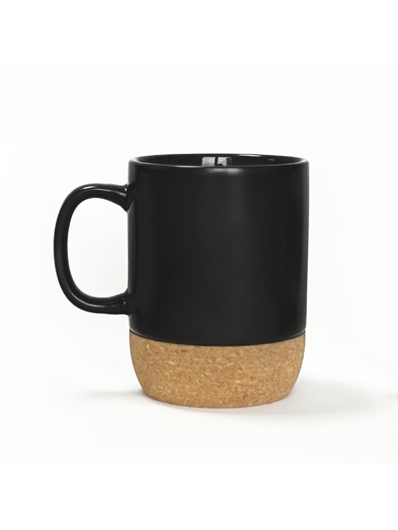 Кружка с пробковой подставкой черная MBM MY HOME модель KP-14 BLACK Фото