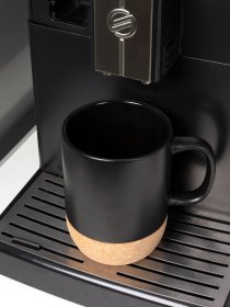 Чашка з корковою підставкою чорна MBM MY HOME модель KP-14 BLACK Фото