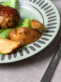 Тарілка обідня ручної роботи "Зелене диво" MBM MY HOME Модель KP-40 OLIVE Фото