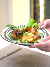 Тарелка обедняя ручной работы "Зеленое чудо" MBM HOME модель KP-40 OLIVE Фото