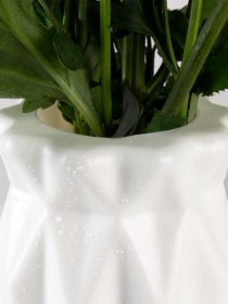 Ваза для квітів пластикова біла MBM MY HOME Модель DH-FLOWERS-01 WHITE Фото